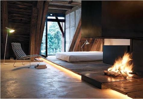 casa di montagna : interni camino